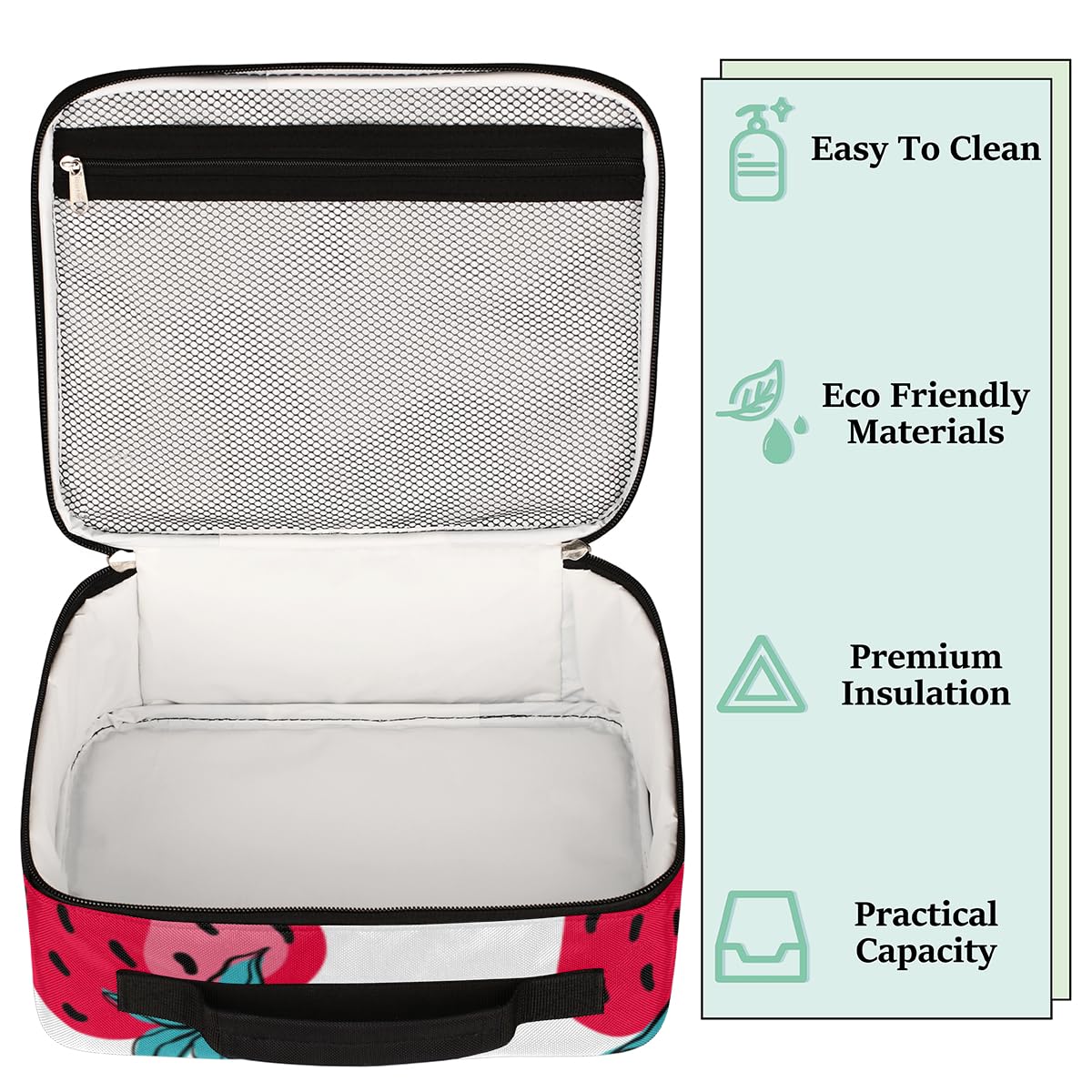 Ruccy Borsa Termica Porta Pranzo Piccola, 5L Borsa Frigo Pranzo Ufficio