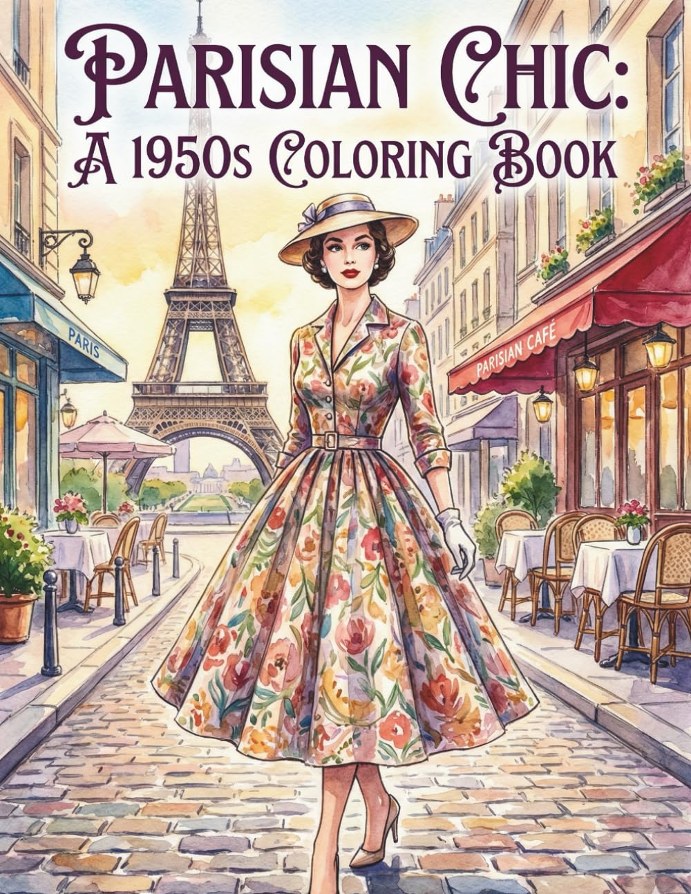 PARISIAN CHIC: 1950s COLORING BOOK