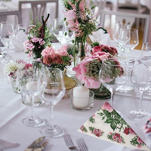 Miniatura 5 de 40 servilletas desechables de flores, toallas de mano florales, servilletas de papel de 2 capas para plantas, servilletas de invitados para bodas,