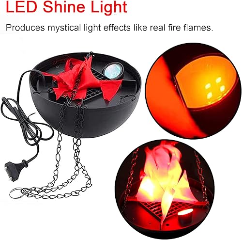 Miniatura 2 de Luz de fuego falsa 3D, luz de llama colgante, luz LED artificial de efecto de llama de seda con efecto de escenario, lámpara de fogata realista, luz