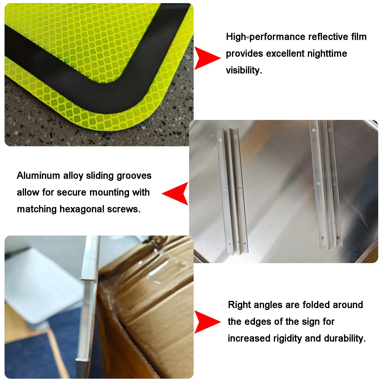 Paquete de 2 señales de seguridad "Prohibido el paso",señales de tráfico "No entrar" rojas y blancas,aluminio de 1,5 mm, impermeables y resistentes a los rayos UV (Rojo, 40cm)