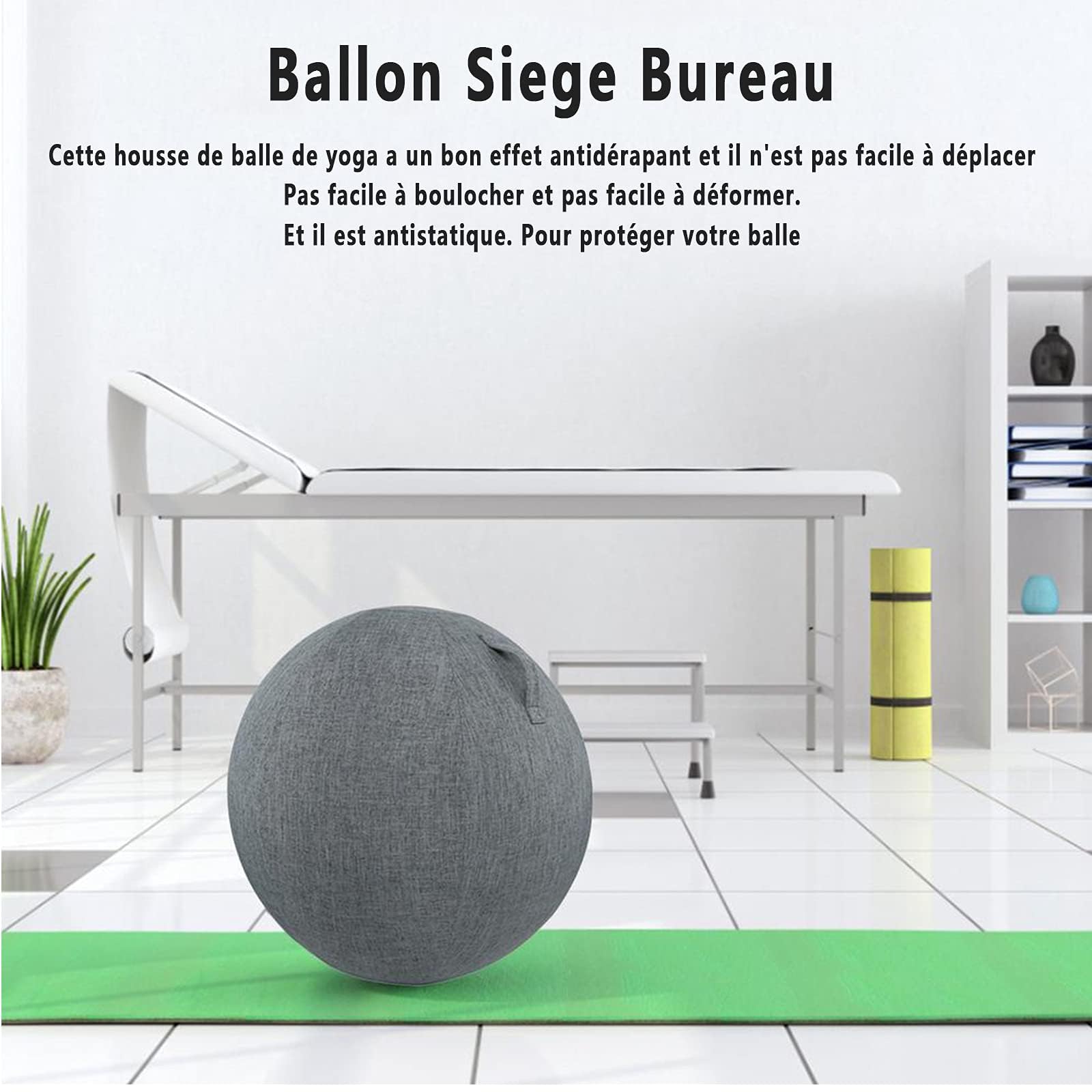 Pelota De Ejercicio Antiexplosión Pelota para Sentarse Autónoma De Primera Calidad con Asa Pelota Suiza De Calidad para Gimnasio para Fitness, Embarazo Y Parto