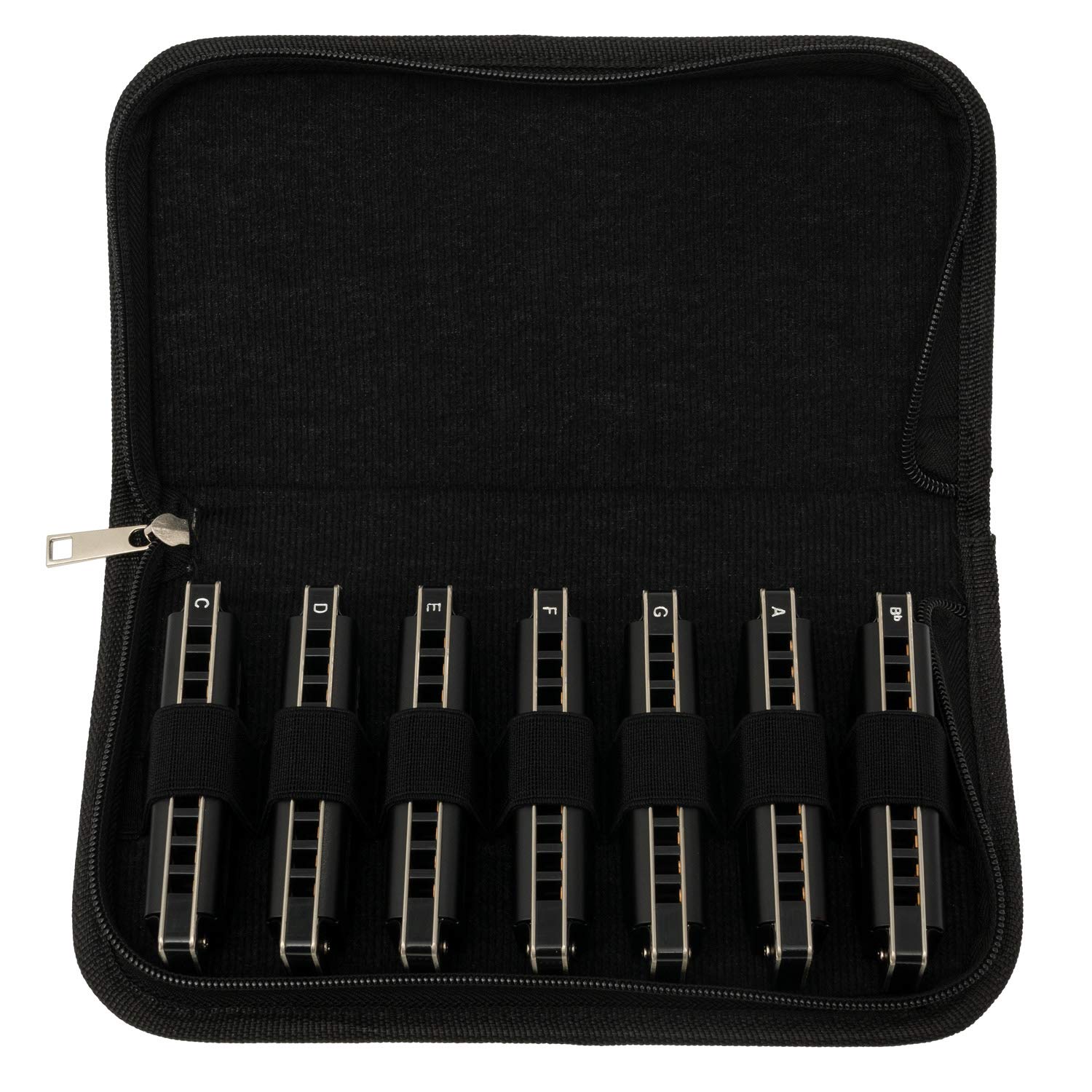 HH 2248 CASCHA Master Edition Harmonica Set mit Tasche, diatonisch, 7 Tonarten: C - D – E – F – G – A – Bb