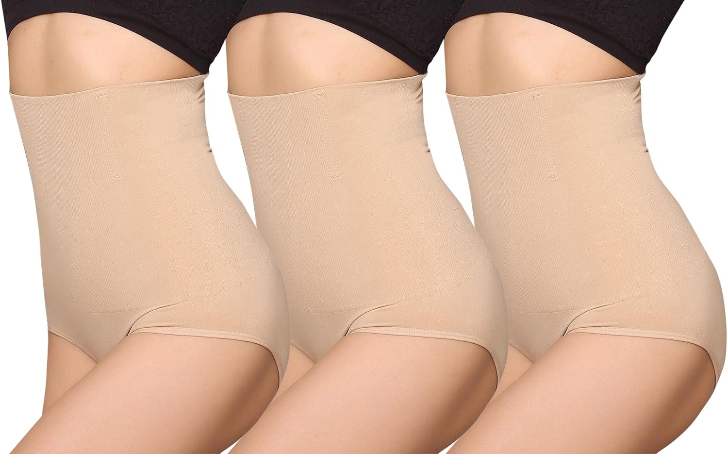 iloveSIA 3-Pack Postpartum Body-Shaping Underwear, High-Waisted Tummy Control Briefs for C-Section Recovery