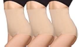 iloveSIA High Waist Postpartum Shapewear with Built-in Panty |Seamless Tummy Control Girdle | 3-Pack