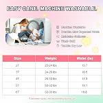 MooMoo Baby Girls Training Pants in Brief Style 10 Pack Absorbent Training Underwear for Toddlers 2T-6T