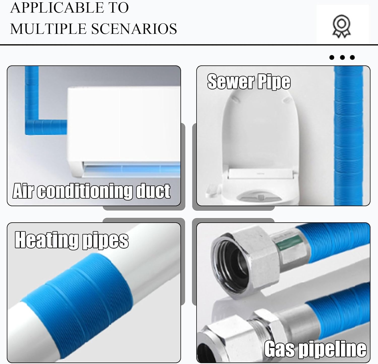 Rubber Pipe Insulation, Insulation Foam, Winter Pipe Freeze Protection Wrap, Hose Insulation, Pipe Wrap Heat Tape, For Winter Cold Hot Water Pipe Winterizing Heat Preservation ( Color : Orange , Size