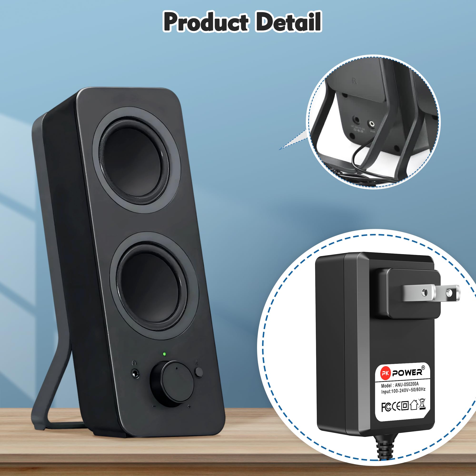 Amazon.com: PKPOWER AC DC Adapter for Logitech Multimedia