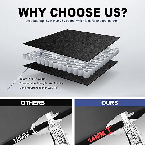 Vista 28 de MOSTPLUS - Cubierta de plataforma para camioneta plegable, compatible con Chevy Silverado/GMC Sierra 1500 2014-2019 (2019 solo Classic/Legacy)