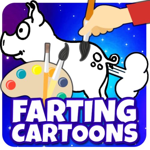 Farting Cartoons Coloring Book - 100+ Pages
