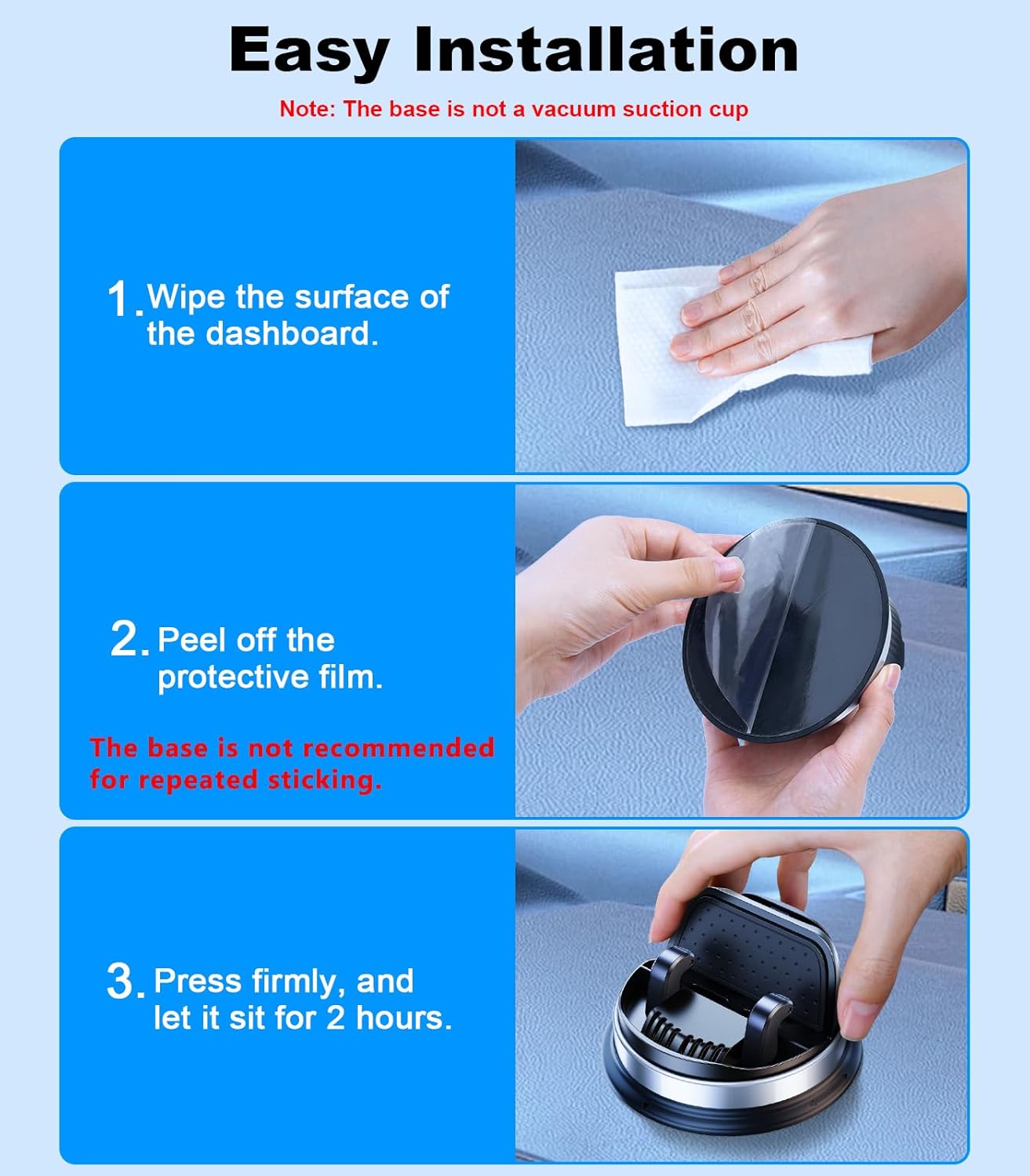 Dash Cell Pe Car Mount, Multifunctal Car Dashboard Mobile Pe