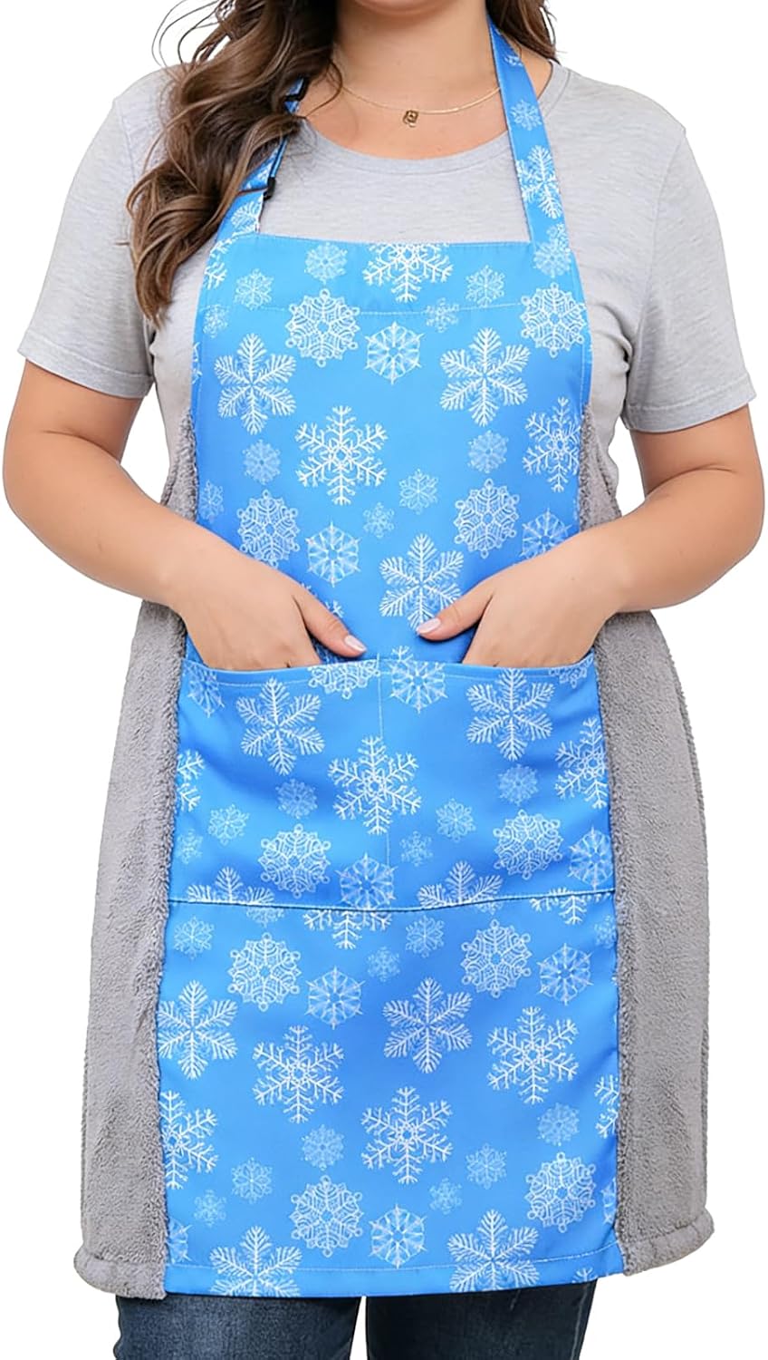 Love Potato Adjustable Kitchen Apron with Pockets for Cooking Baking Garden