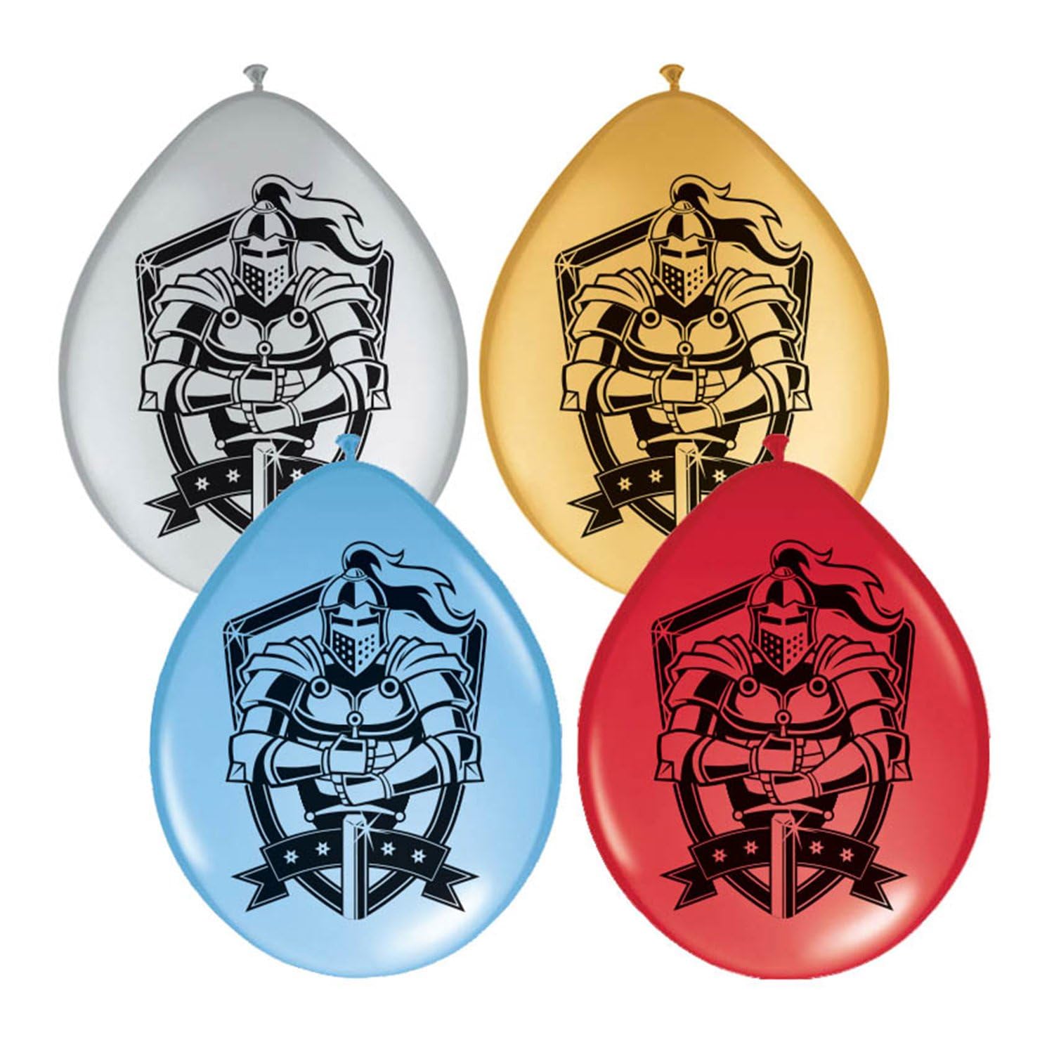 Medieval Knights Party Balloons X 8 Size 30cm