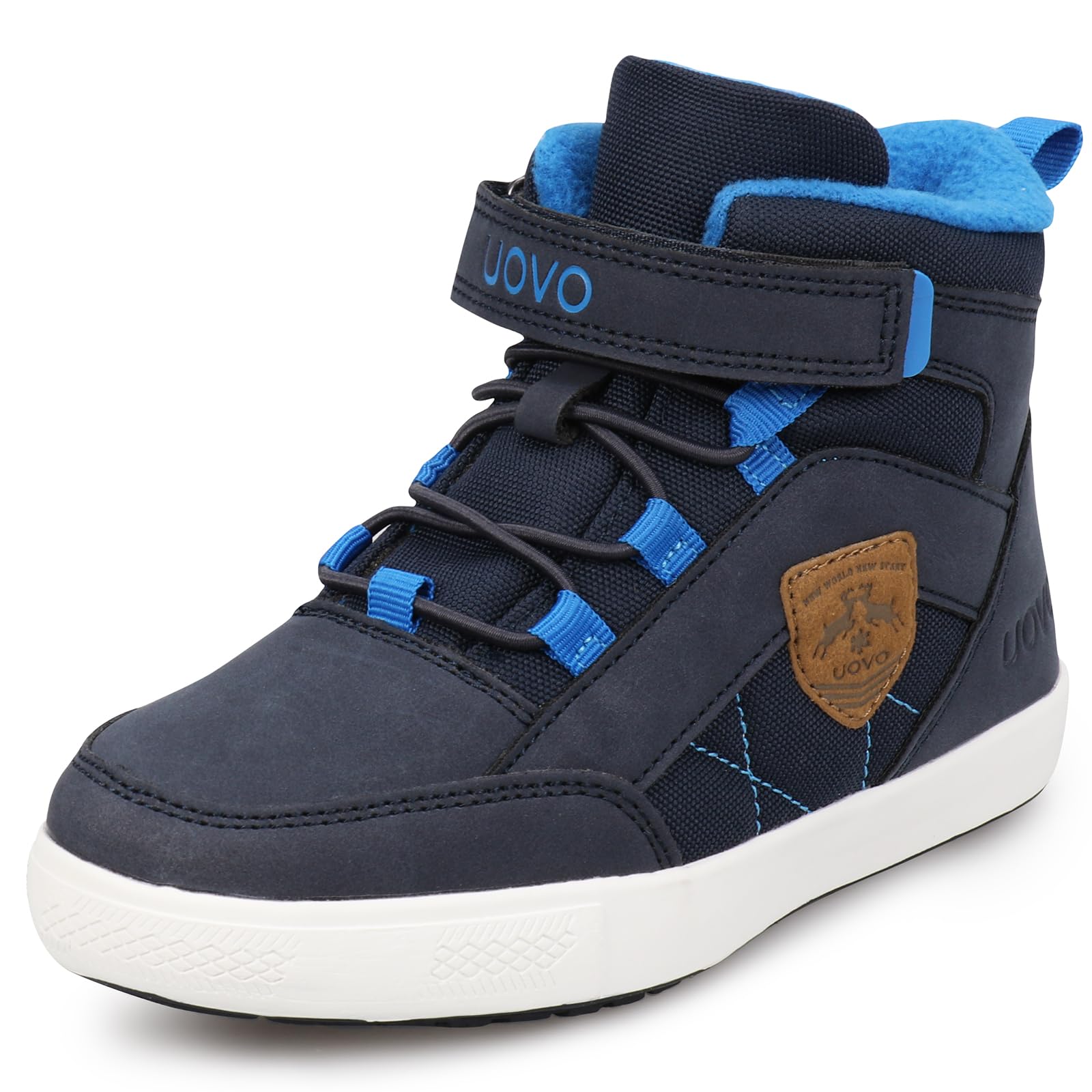UOVO Kids Boys Shoes Water Resistant Boots Non-Slip Mid-Top Skateboarding Childern Athletic (Little/Big Kids)