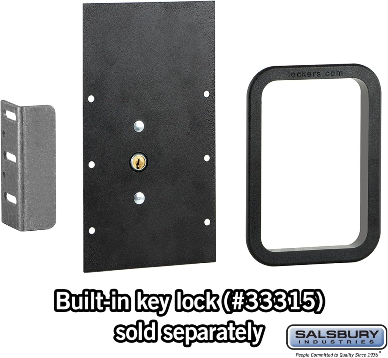 Designer Wood Locker Replacement Lock Conversion Kit - for Built-in Key Locks (Lock not Included)