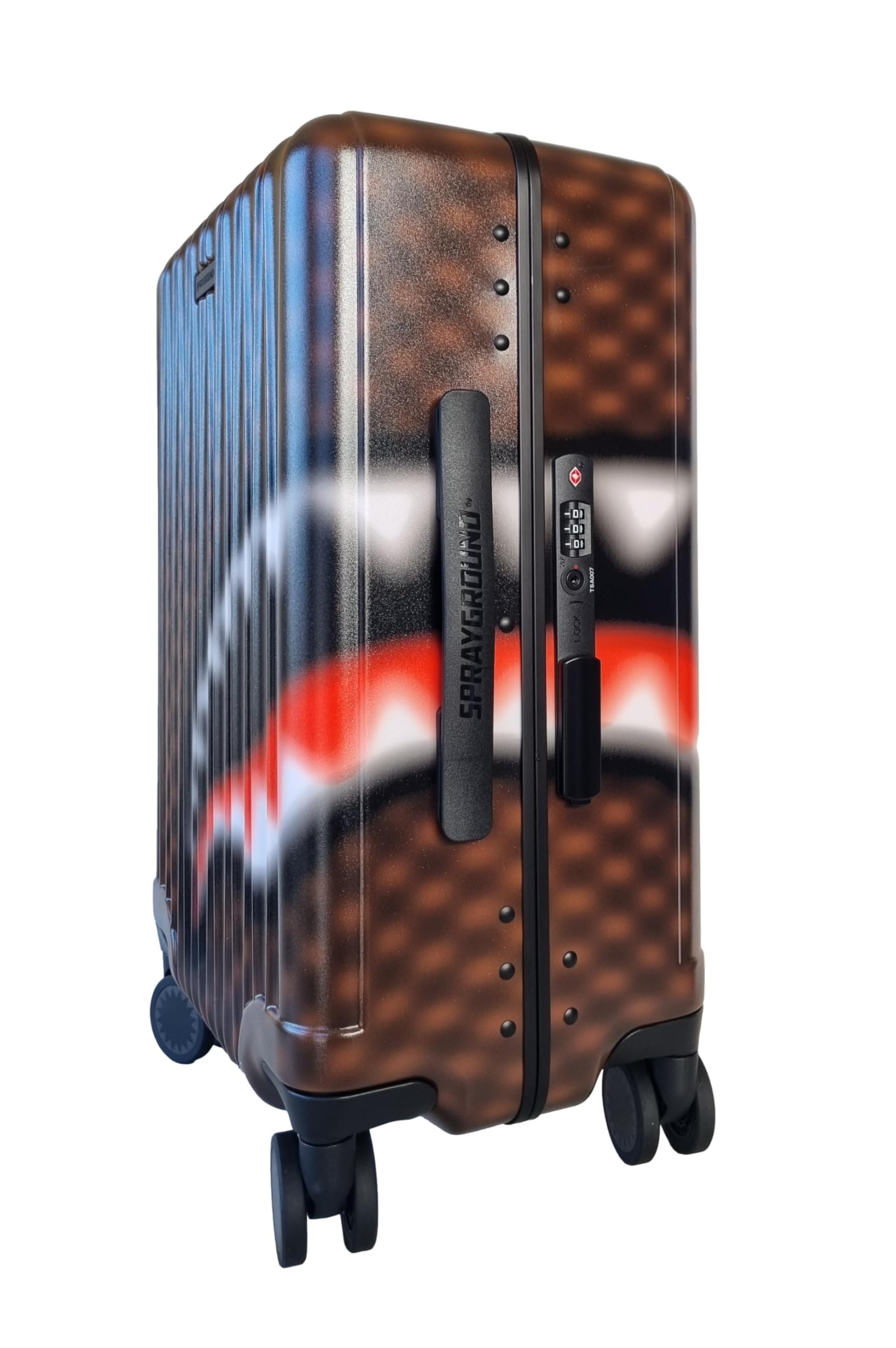 SPRAYGROUND valigia trolley da viaggio blur 910CL238NSZ marrone nero
