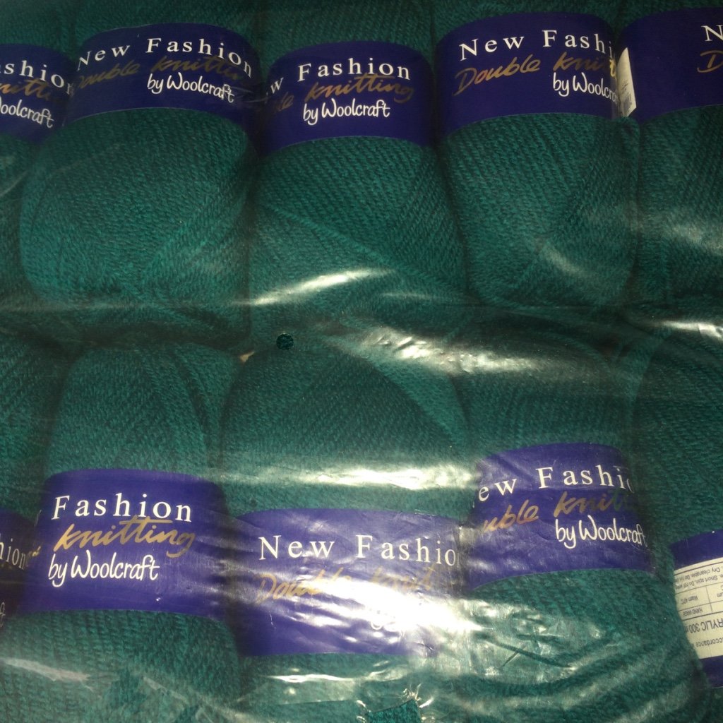 New Fashion 5 X 100G Teal 468 5 X 100G Woolcraft Dk Double Knitting Wool, Yarn (5 X 100G Teal 468)