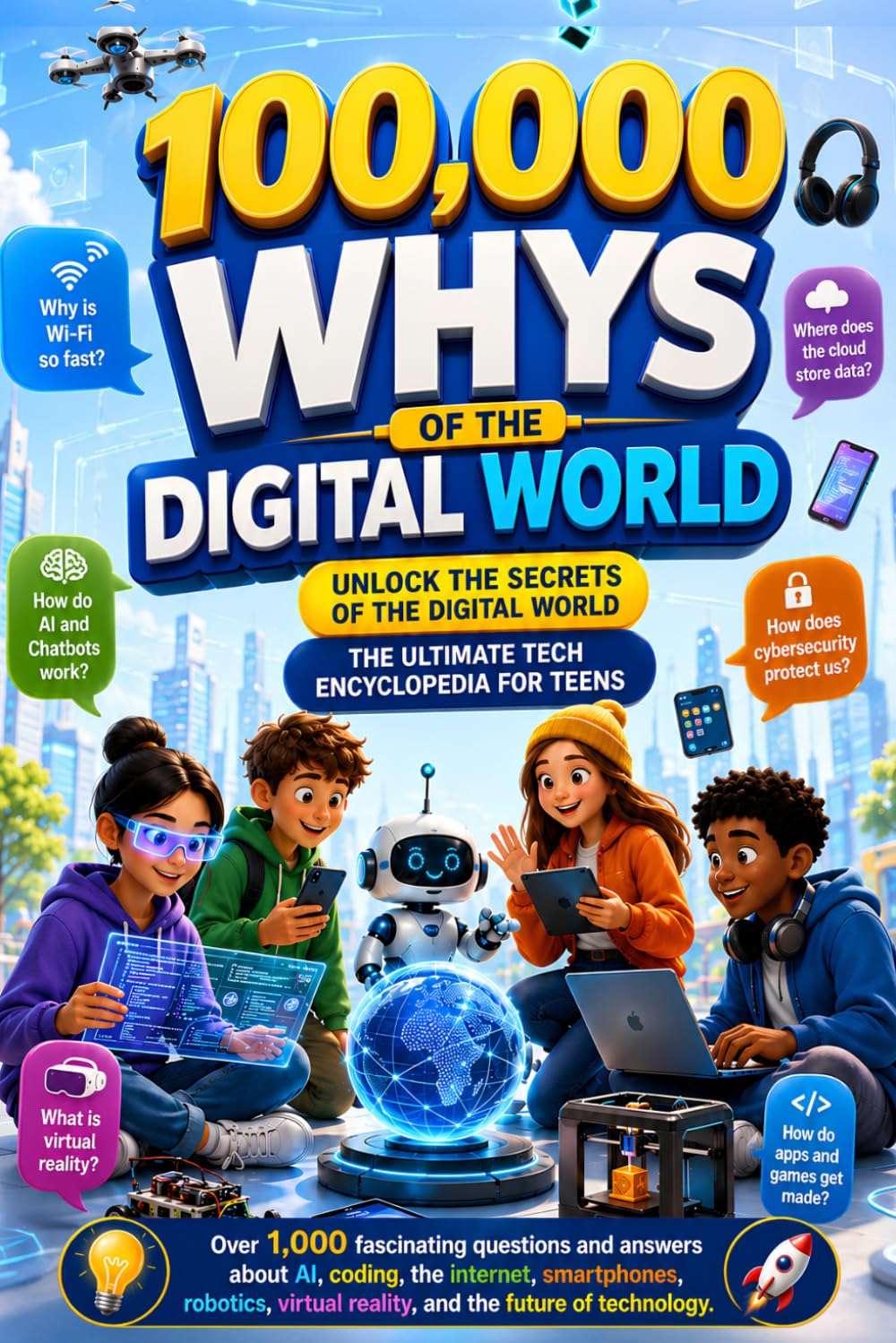 100,000 Whys of the Digital World: An Encyclopedia of Mind-Blowing Questions and Answers for Curious Teens Seeking Smart Tech Knowledge
