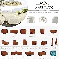 Vista 7 de NetttyPro - Funda para ahumador eléctrico para ahumador exterior Masterbuilt de 40 pulgadas, impermeable, resistente, cuadrada, vertical, para Negro