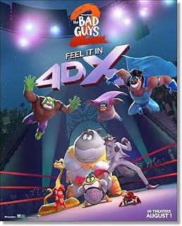 映画ポスター「バッドガイズ2」The Bad Guys 2 キャンバスポスター - サイズ展開 (30x45/60x90cm)、耐光性、防水性、厚手素材，寝室/書斎の壁装飾、ホリデーギフ掛ける絵 壁飾り 部屋飾り 2025年 非公式 パターン2 (Unframe, 40x60cm) [並行輸入品]