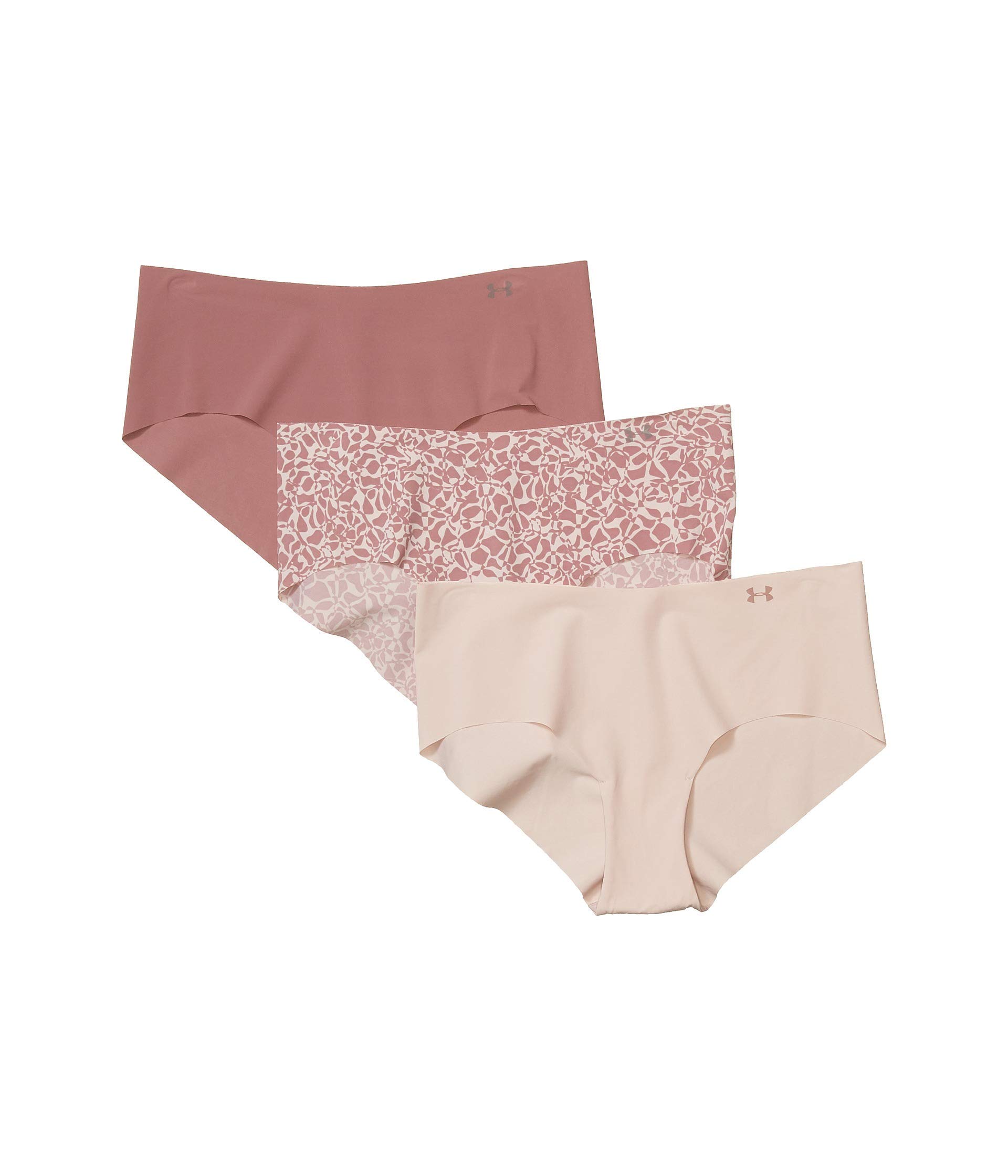 Under Armour Women's Deprecated-3-pack Pure Stretch No Show Hipster Underwear, All-day Comfort Fit &amp; Ultra-soft
