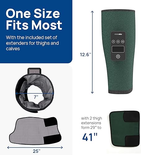 Miniatura 7 de Masajeador de piernas recargable con calor, masajeador de pantorrillas para circulación y alivio del dolor, masajeador de pantorrillas, regalo para