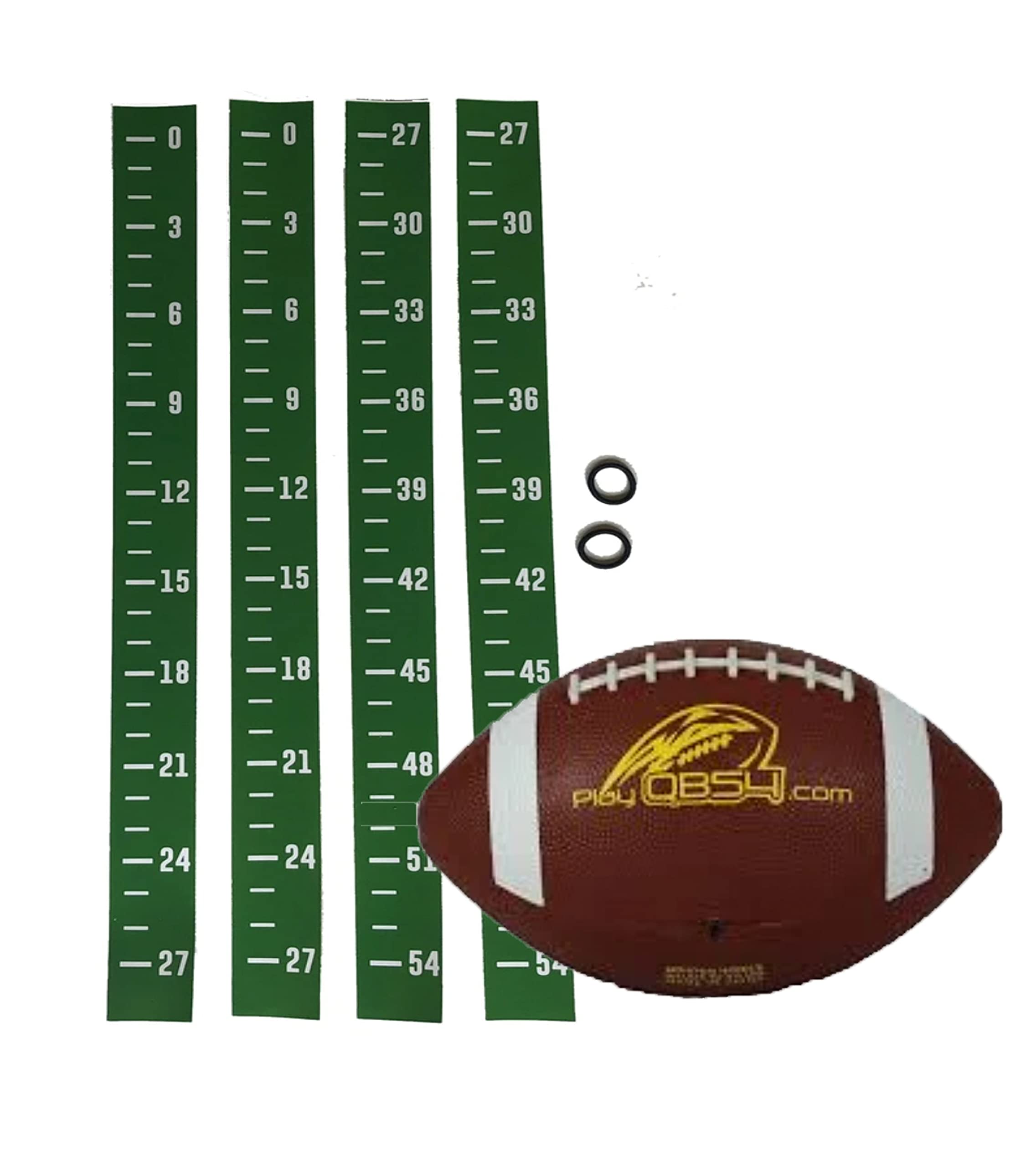 QB54 Scoring Kit & Football Bundle - Goalpost Scoring Decals - Game Set Football