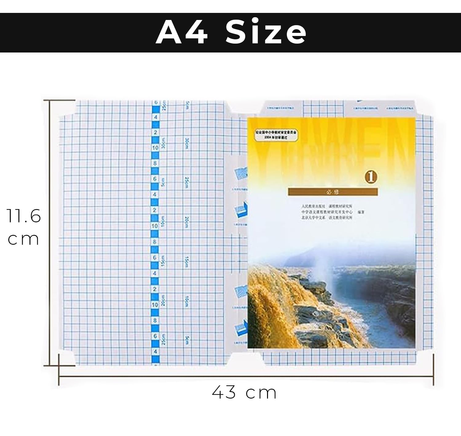 PANCA Self Adhesive Transparent Book Cover Sheets A4 Size Pack of 10 | Waterproof Scratchproof Notebook & Textbook Protective Plastic Cover Sticker for School & Office Use