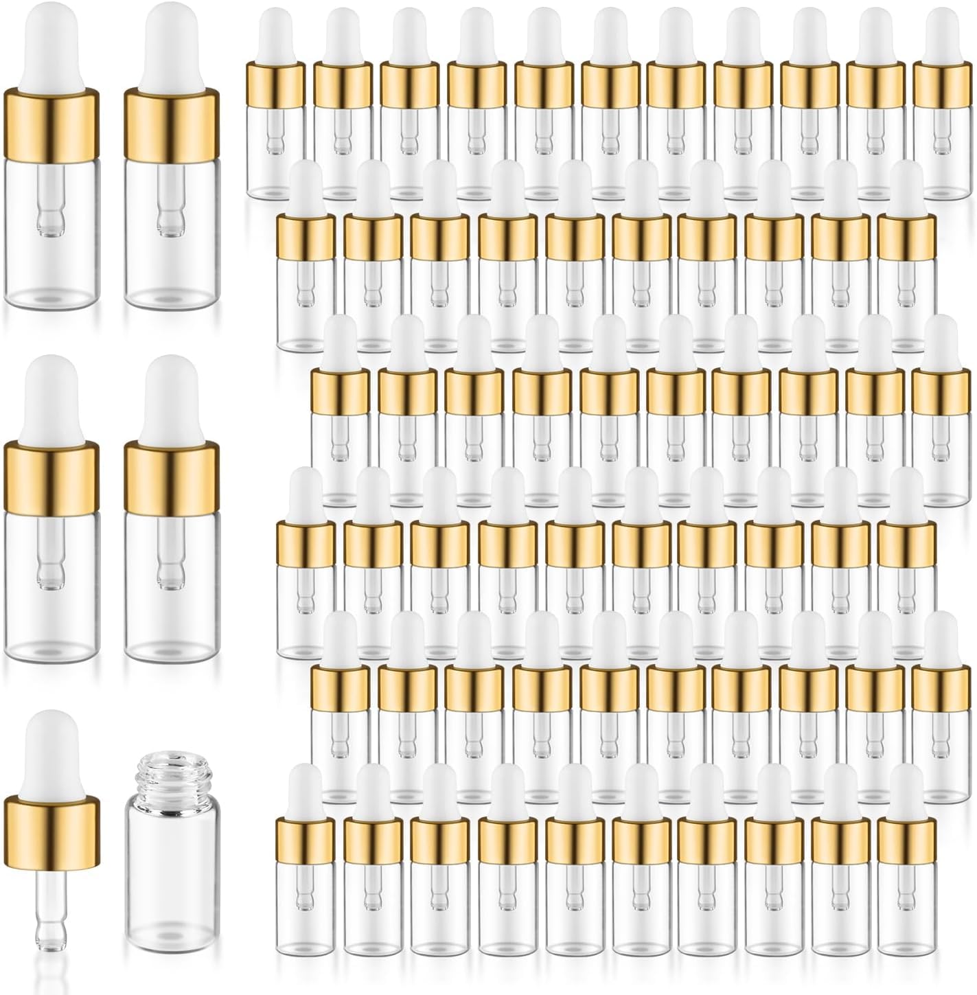 Travel Perfume Container Liquid Sample Blends, Pack of 10, 5 ml Glass Bottle with Dropper-image-16