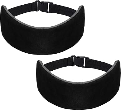 JenPen 2 Sets Headrest Travel Pillow Neck Pillow for Airplane Travel Functional Head Straps Neck Brace for Sleeping on Airplane CarBlack