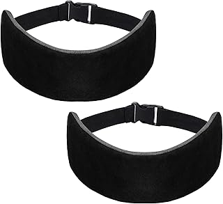 JenPen 2 Sets Headrest Travel Pillow Neck Pillow for Airplane Travel Functional Head Straps Neck Brace for Sleeping on Airplane Car(Black)