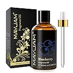 MAYJAM 100ML/3.38FL.OZ Blueberry Fragrance Oils with Glass Dropper, Essential Oils for Diffusers for Home, Long Lasting Scented Oils for Diffusers Soap Candle Making