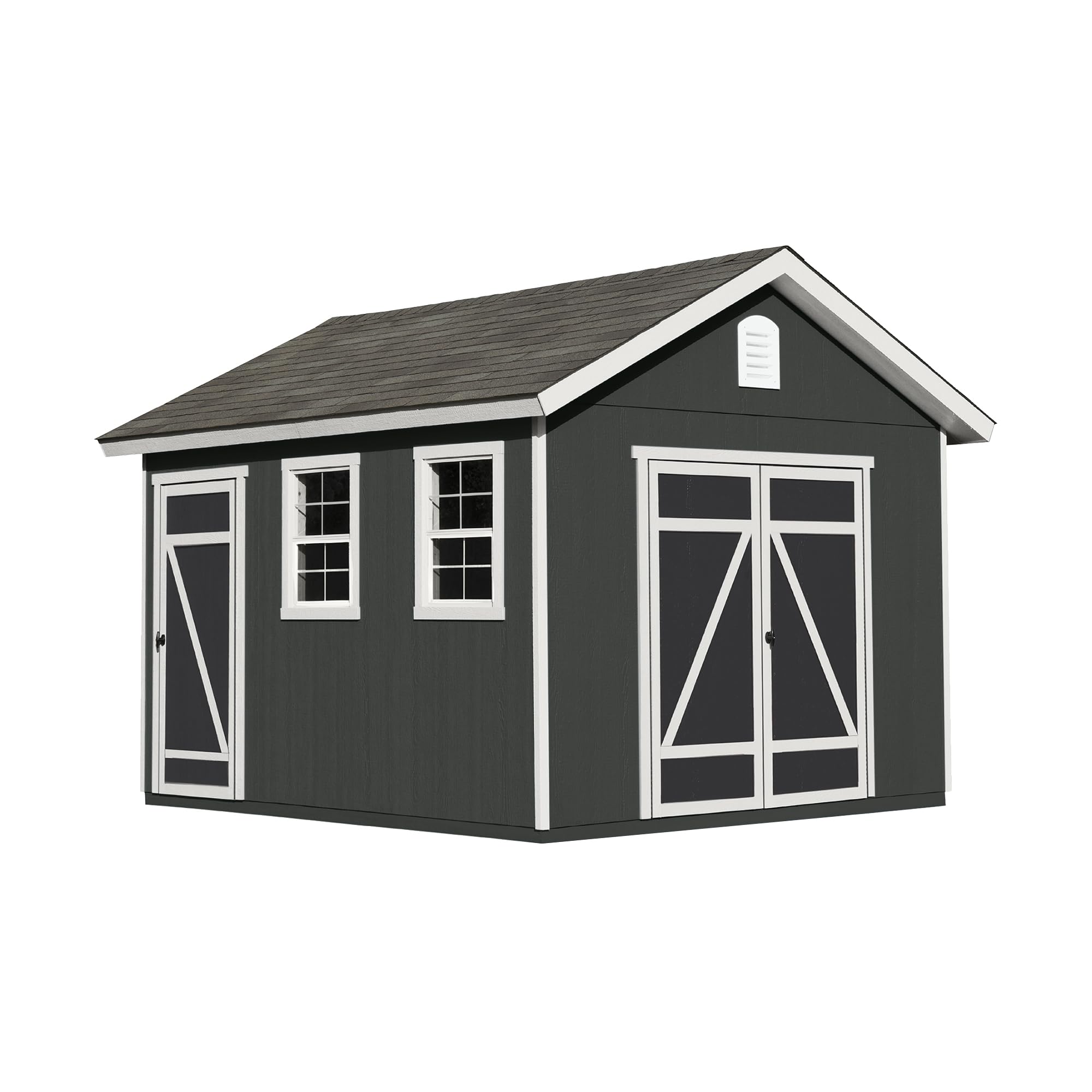 ShedMaster Expanse 10x12 Do-It-Yourself Wooden Storage Shed with Floor Kit - Does not Include Paint or Roofing Shingles