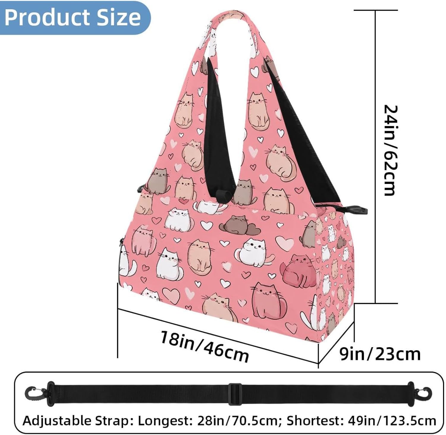 Yoga Mat Bag, Gym Workout Bag with Shoe Compartment, Highland Cow Floral Pilates Bag for Women, Quick Access Storage Yoga Tote Bag for Sports Travel Office