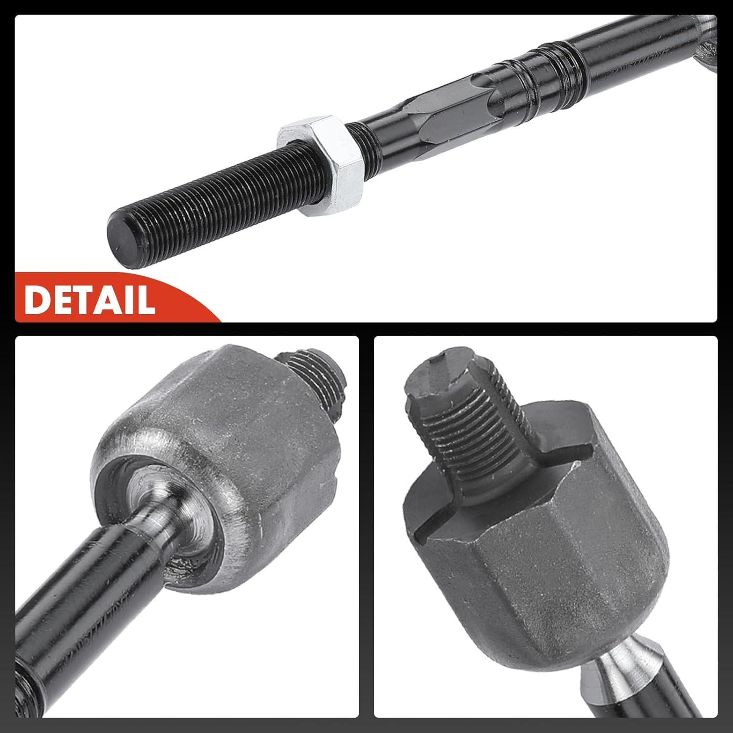 A-Premium 2 x Front Inner Tie Rod Ends, Compatible with BMW 525i & 530i 2004-2007, 528i & 535i 2008-2010, 545i & 645Ci 2004-2005, 550i & 650i & M5 & M6 2006-2010