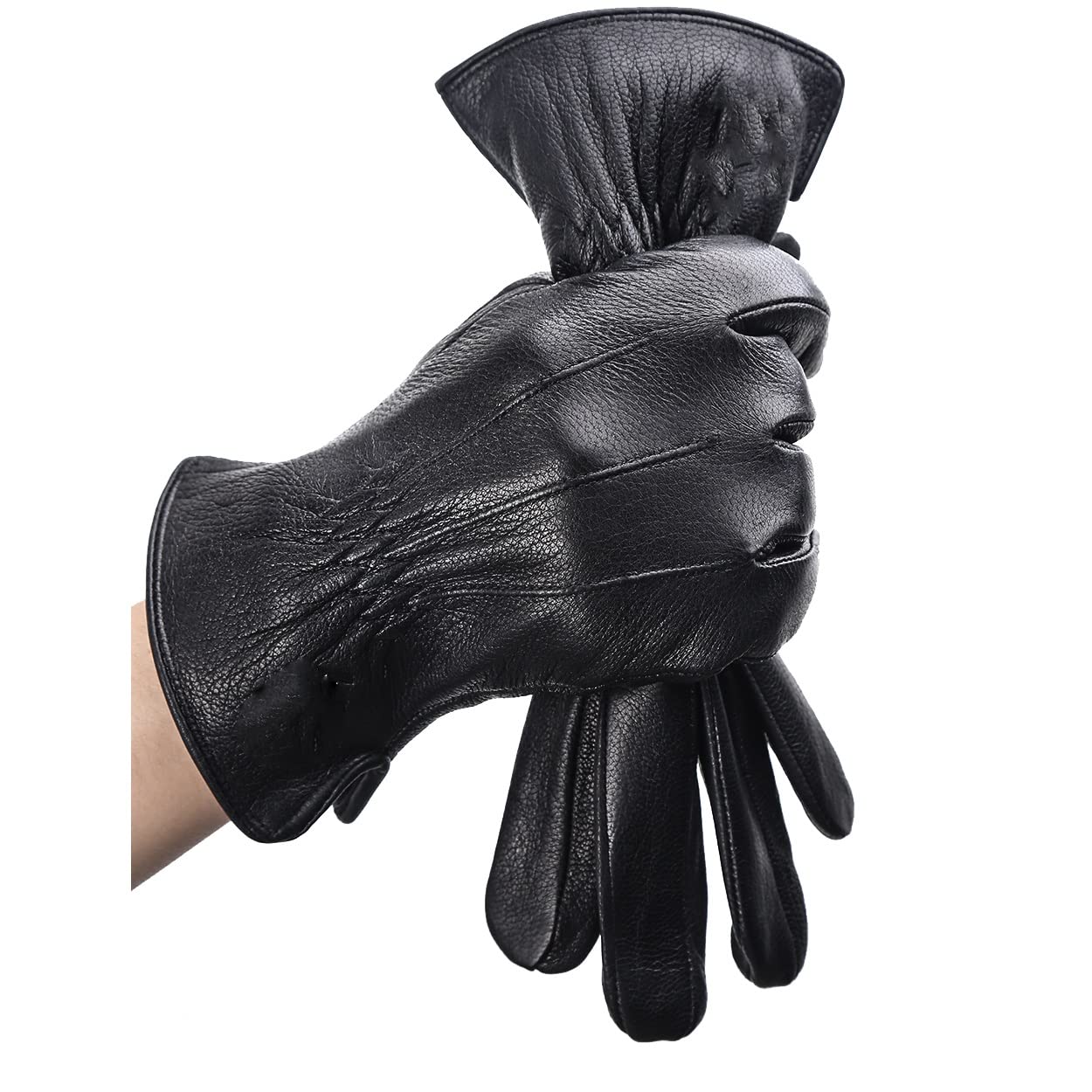 Guantes de Invierno para Hombre, Guantes Suaves y cálidos para Hombre, Guantes táctiles para