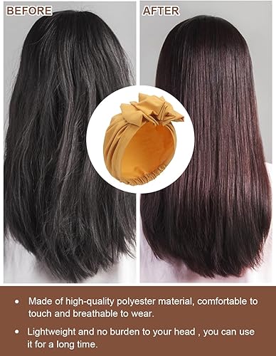 Miniatura 4 de Turbante africano para mujer, turbantes sólidos para mujer, turbantes y envolturas para la cabeza, sombreros para el cabello para mujer, accesorios