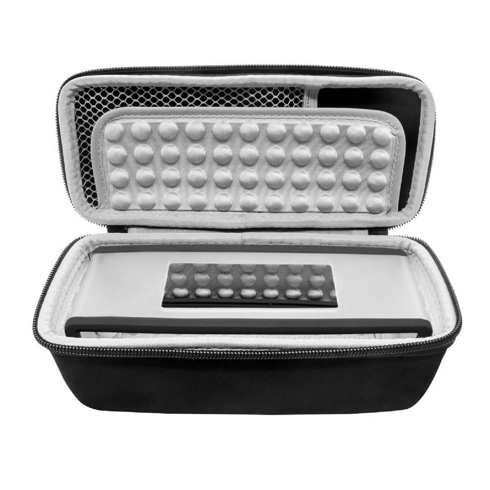 YOPOTIKA Hard Travel Case, Hard Storage Carrying Case with Soft Silicone Case, Fits Bose SoundLink Mini I/II Bluetooth Speaker