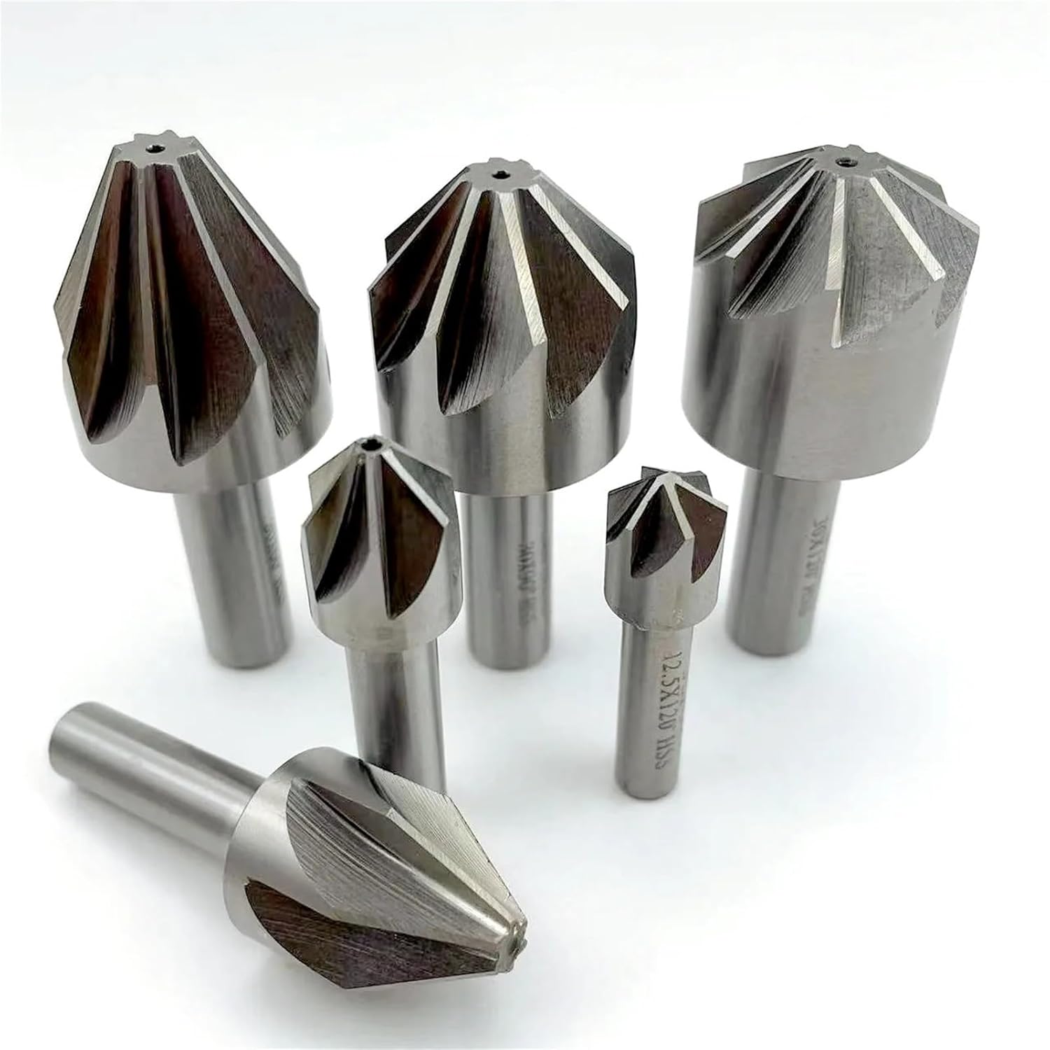 6-50mm 6/8 Flute 60/90/120 Degree Chamfer Countersink Drill Bits 1pcs(18mm(120 Degrees))