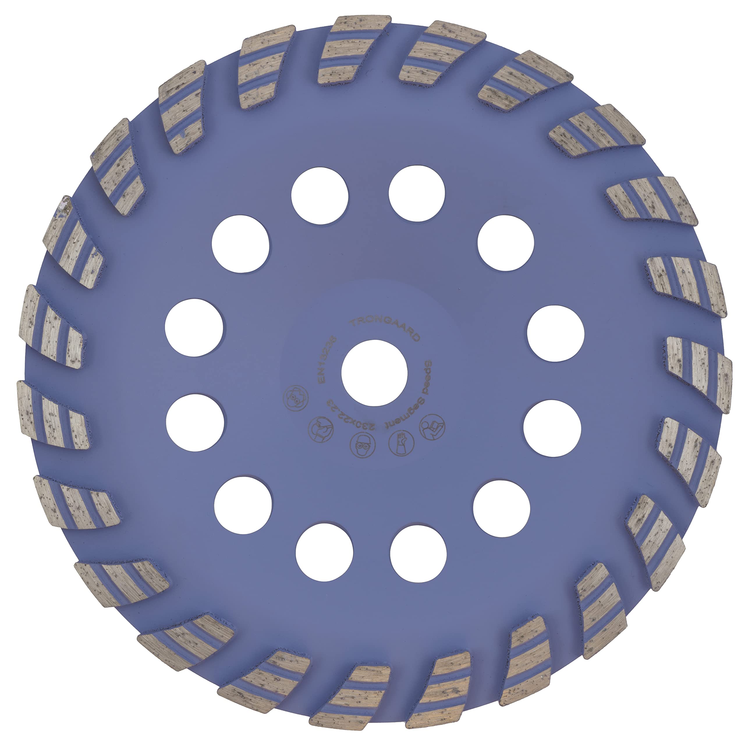 TRONGAARD Plateau de ponçage diamanté - 230 mm - Segment de vitesse