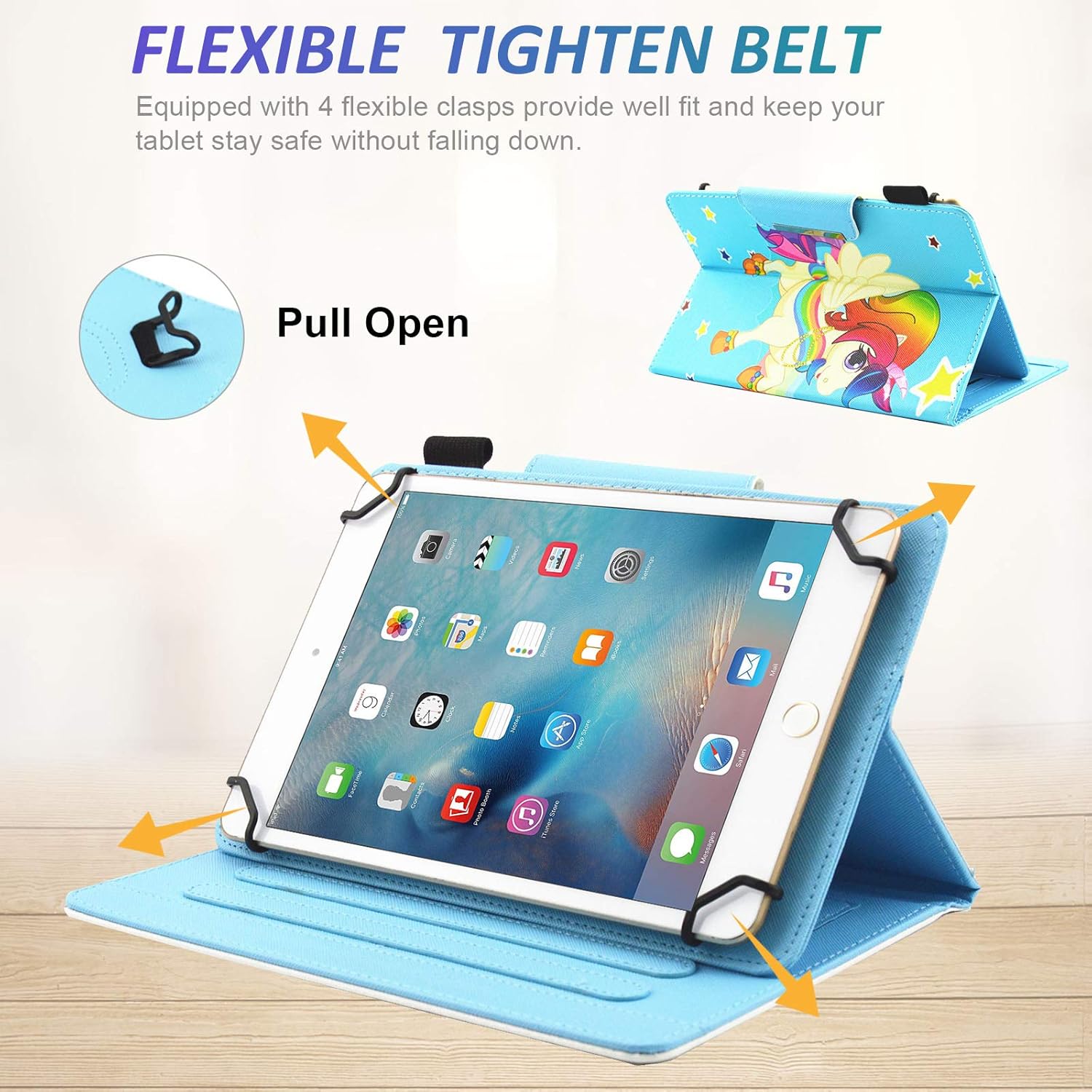 کیف چرمی Dteck برای انواع تبلت 6.5-7.5 Inch