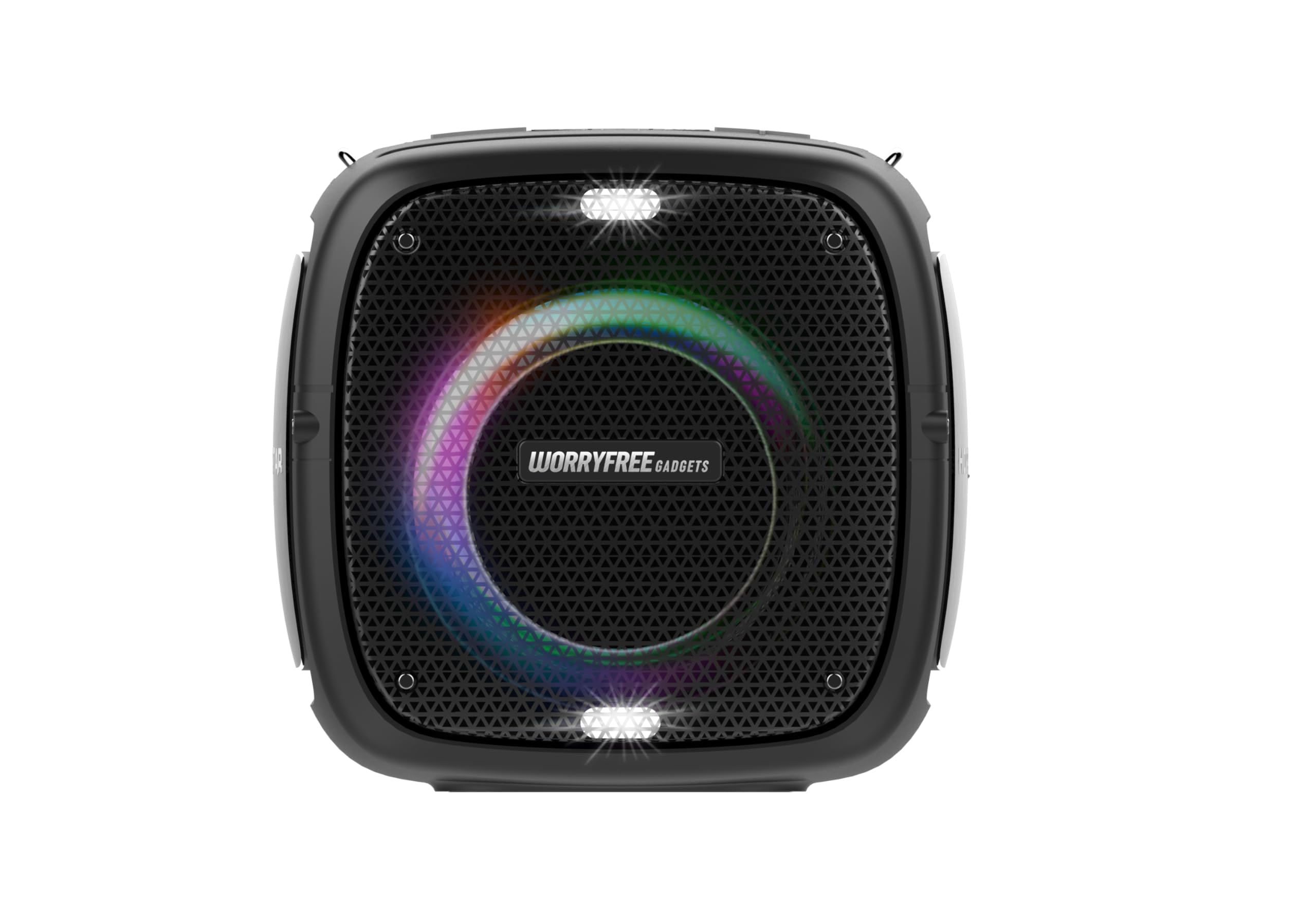 80W Tragbarer Bluetooth-Lautsprecher mit Zwei Mikrofonen mit Lautstärkeregler & Stativ 10-12Hrs Spielzeit LED-Lichter, TWS/TF-Karte Kabelloser Lautsprecher zum Singen von Karaoke, Partys im Freien und