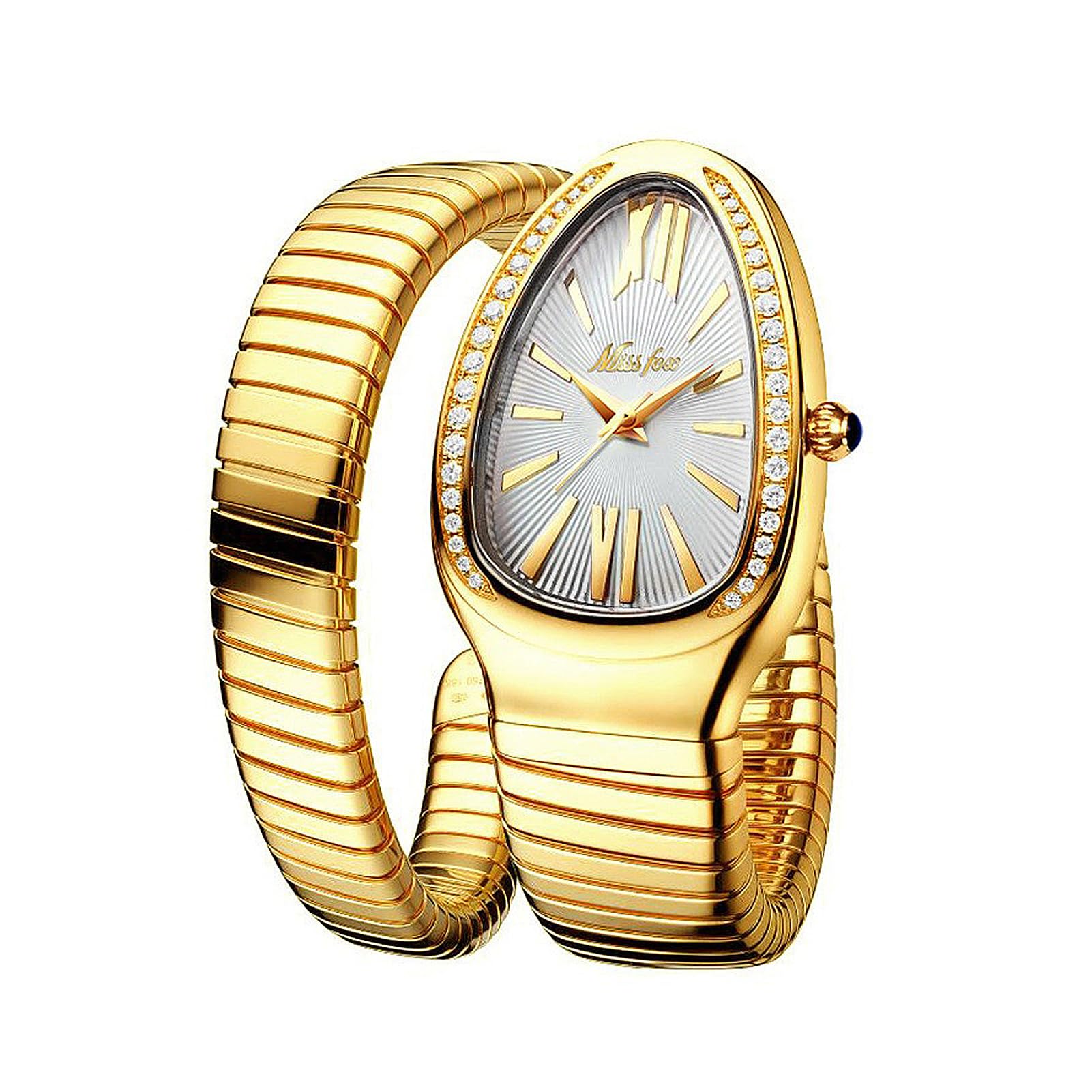 Relojes de serpiente para mujer, reloj de serpiente para mujer, reloj de serpiente plateado, diseño único, relojes para mujer con números romanos, día de San Valentín, día de la madre, Navidad
