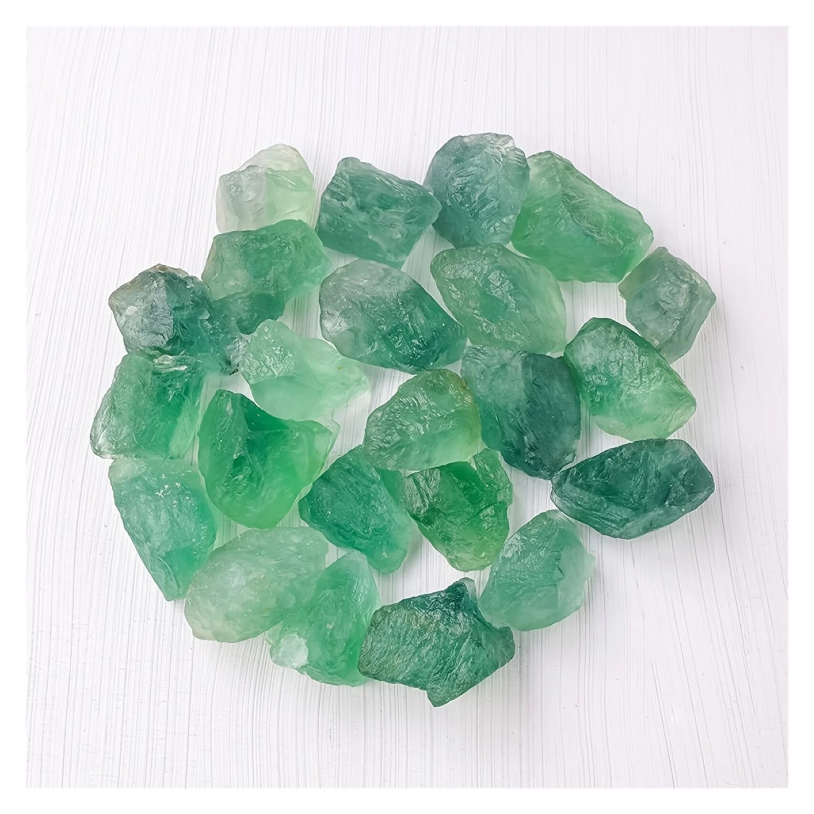 AARTERZZA 100g 3-5cm Green Fluorite Stone Rough Crystals