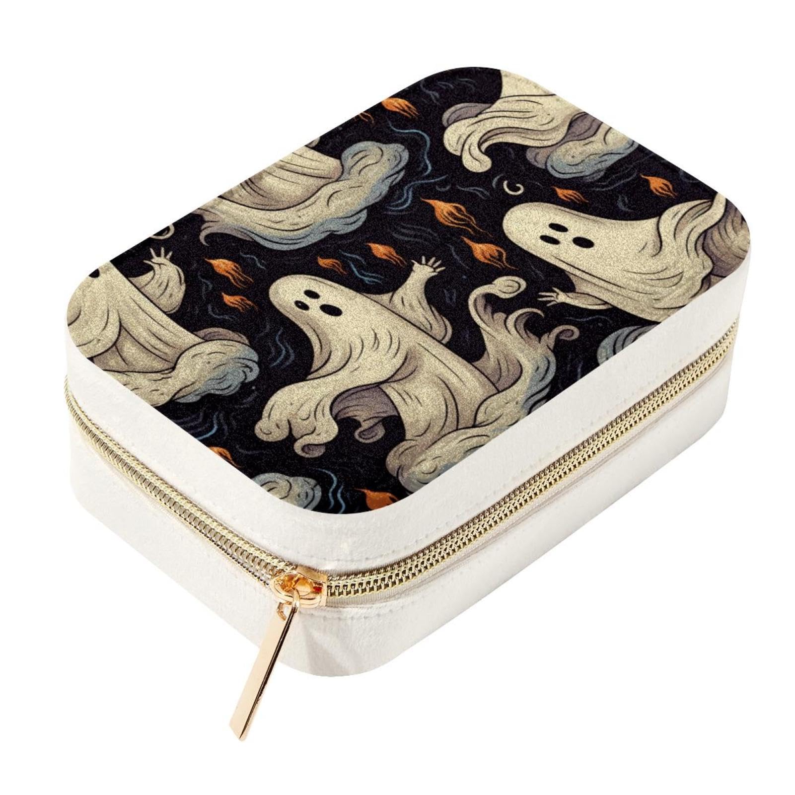 Organisateur de voyage pour boucles d'oreilles en velours fantôme pour vos vacances