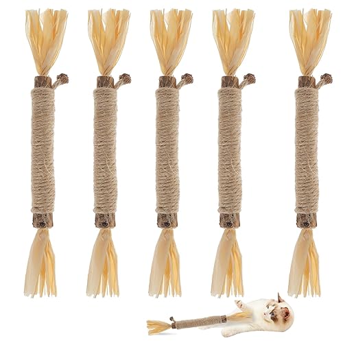 5 PCS Silvervine Sticks for Cats - Natural Cat Chew