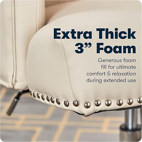 Miniatura 10 de Serta Style Leighton Silla de oficina en casa, tela de sarga rosa fiesta, 27.25 pulgadas de profundidad x 24 pulgadas de ancho x 38.75 pulgadas de