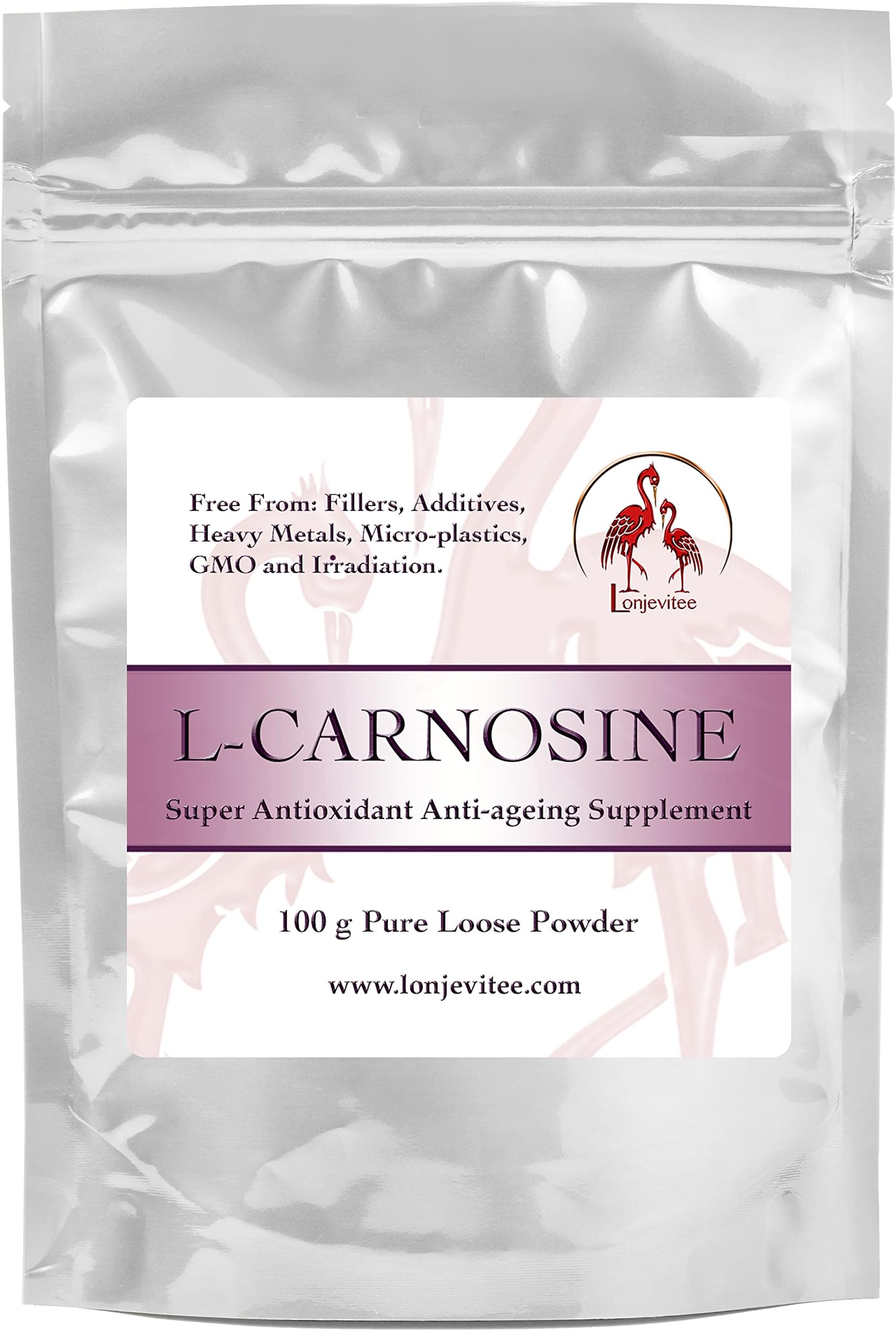 Lonjevitee Carnosine 100 g Pure Loose Powder