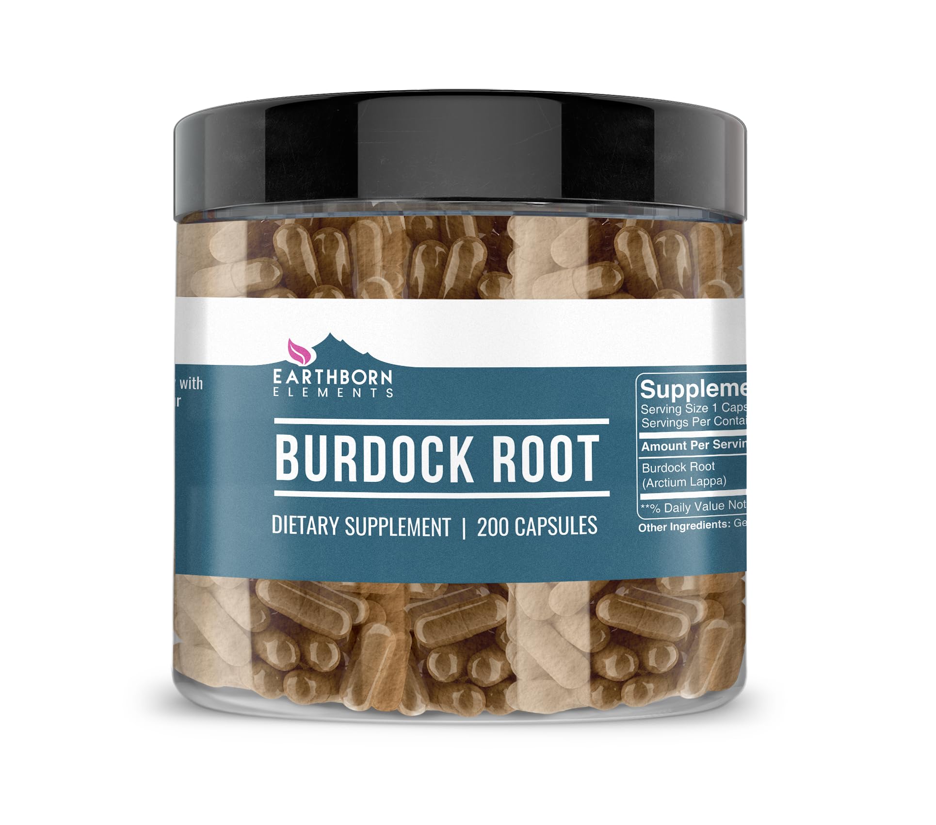 Burdock Root 200 Capsules, Pure & Undiluted, No Additives