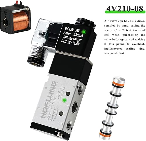 Miniatura 3 de Brass Electric Solenoid Valve 12" NPT 12V110V,Air Valve Water Valve Gas Valve Flow Valve, Normally Closed, Solid Brass,for Water Air Gas Fuel Oil